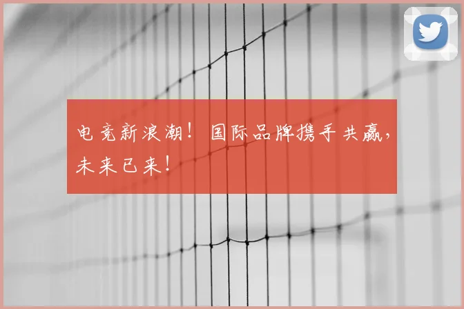 电竞新浪潮！国际品牌携手共赢，未来已来！
